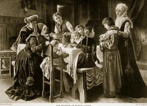 The boyhood of Martin Luther, illustrasjon fra 
