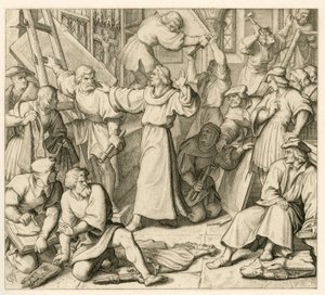 Martin Luther mot ikonoklasmen av Gustav Ferdinand Leopold Konig
