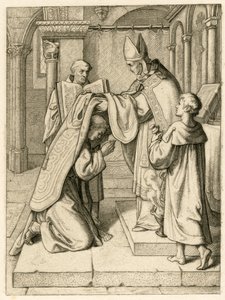 Martin Luther er ordinert til prest av Gustav Ferdinand Leopold Konig