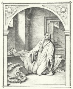 Martin Luther med den døde kroppen til datteren Magdalena, 1542