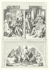 Scener fra livet til Martin Luther (gravering) av Gustav Ferdinand Leopold Konig