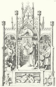 Scener fra livet til Martin Luther (gravering) av Gustav Ferdinand Leopold Konig