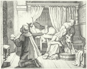 Martin Luthers fødsel av Gustav Ferdinand Leopold Konig