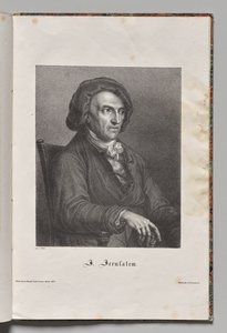 Tysklands berømte forfattere: Portrett av Johann Friedrich Wilhelm Jerusalem av Gustav Karl Friedrich Luderitz