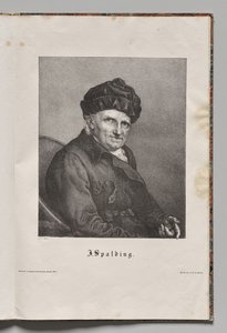 Tysklands kjente forfattere: Portrett av Johann Joachim Spalding av Gustav Karl Friedrich Luderitz