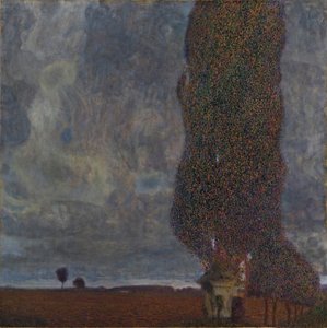 Nærmer seg tordenvær The Large Poplar II, 1903 av Gustav Klimt