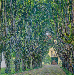 Avenue i parken til Kammer Castle, 1912