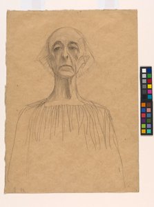 Byste av en mann av Gustav Klimt