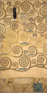 Design for stoclet-frisen. Detalj. 1905/09 av Gustav Klimt