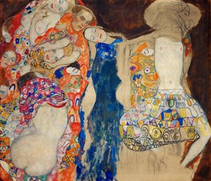 La Mariee - The Bride - Klimt, Gustav (1862-1918) - 1918 - Olje på lerret - 165x191 - Oesterreichische Galerie Belvedere, Wien av Gustav Klimt