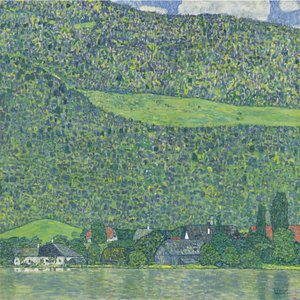 Litzlberg på Attersee, 1914-1915 av Gustav Klimt