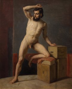 Naken mann av Gustav Klimt