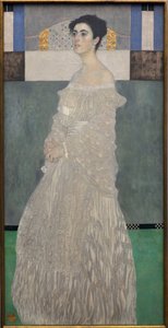 Margaret Stonborough Wittgenstein. Maleri av Gustav Klimt (1862-1918), Olje på lerret 1905. Østerriksk kunst, tidlig 1900-tall, symbolikk. Neue Pinakothek, München (Tyskland). av Gustav Klimt