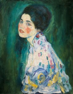 Portrett av en ung kvinne av Gustav Klimt