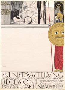 Plakat for den første løsrivelsesutstillingen i Wien i 1898
