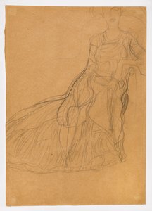 Sittende dame (Adele Bloch-Bauer) av Gustav Klimt