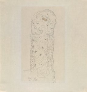 Stående par elskere av Gustav Klimt