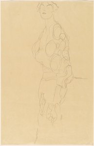 Stående kvinne av Gustav Klimt