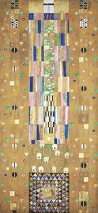The Stoclet Frieze, Detalj: The Knight, 1905-1909. av Gustav Klimt