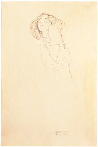 Kvinne fra venstre av Gustav Klimt