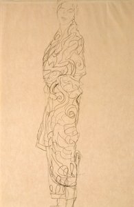 Kvinne i kimono av Gustav Klimt
