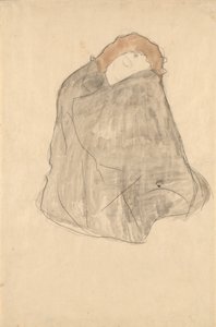 Kvinne sittende, 1908-1909 av Gustav Klimt