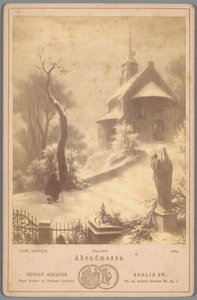 Fotoreproduksjon av maleriet Abendmesse av Carl Arnold Abendmesse (tittel på objekt) av Gustav Schauer