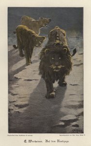 On the Raid (farget gravering) av Gustav Wertheimer