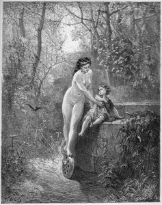 La Fortune et le jeune Enfant - The Goddess Fortune saves the Little Child from the Well - from 