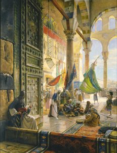 Forgården til Umayyad-moskeen, Damaskus, 1890
