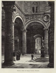 Italia - Gårdsplassen til Palazzo Vecchio, Firenze