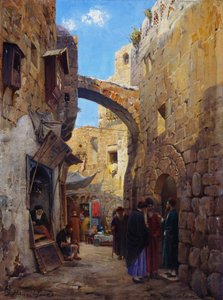Gatescene i Jerusalem
