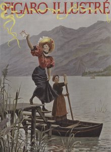 Ved Bourgetsjøen. Forside av Le Figaro Illustre, september 1895