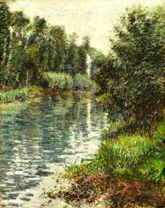 En liten gren av Seinen, Argenteuil, 1888-90 av Gustave Caillebotte