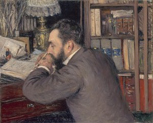 Henri Cordier 1849-1925, 1883 av Gustave Caillebotte