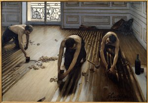 Flat parkett av Gustave Caillebotte