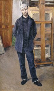 Portrett av Pierre Rabot, full lengde; Portrett av Pierre Rabot; og Pied, 1893 av Gustave Caillebotte