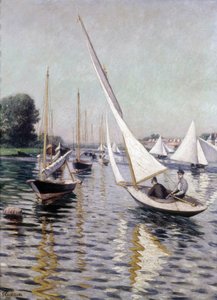 Regatta i Argenteuil, 1893. av Gustave Caillebotte