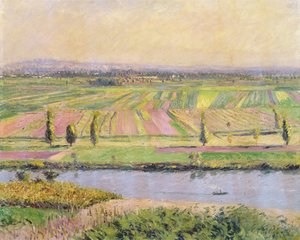Sletten av Gennevilliers fra åsene i Argenteuil, 1888 av Gustave Caillebotte