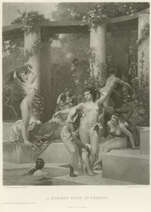 Et sommerbad i Pompeii (gravyr)