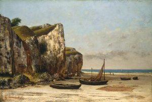 Stranden i Normandie, ca. 18721875. av Gustave Courbet