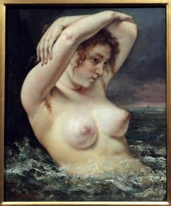 Kvinne med bølgen av Gustave Courbet