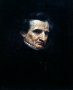 Hector Berlioz , fransk romantisk komponist, 1850 av Gustave Courbet