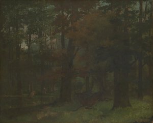 I skogen av Gustave Courbet