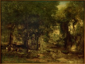 Hjorteleveransen ved Plaisir-Fontaine-strømmen av Gustave Courbet