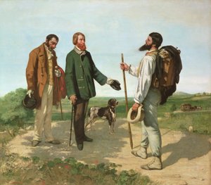 Møtet, eller Hallo Monsieur Courbet av Gustave Courbet
