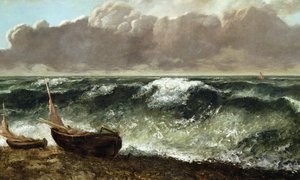 Le Vague, ca. 1869/70 (olje på lerret) av Gustave Courbet