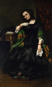Madame Auguste Cuoq Mathilde Desportes, 1827-1910, ca. 1852-57. av Gustave Courbet
