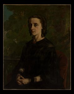 Madame Frederic Breyer (Fanny Hélène Van Bruyssel, 1830-1894) av Gustave Courbet