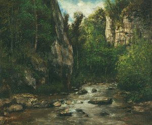 Landskap nær Puit Noir nær Ornans, etter 1872 av Gustave Courbet